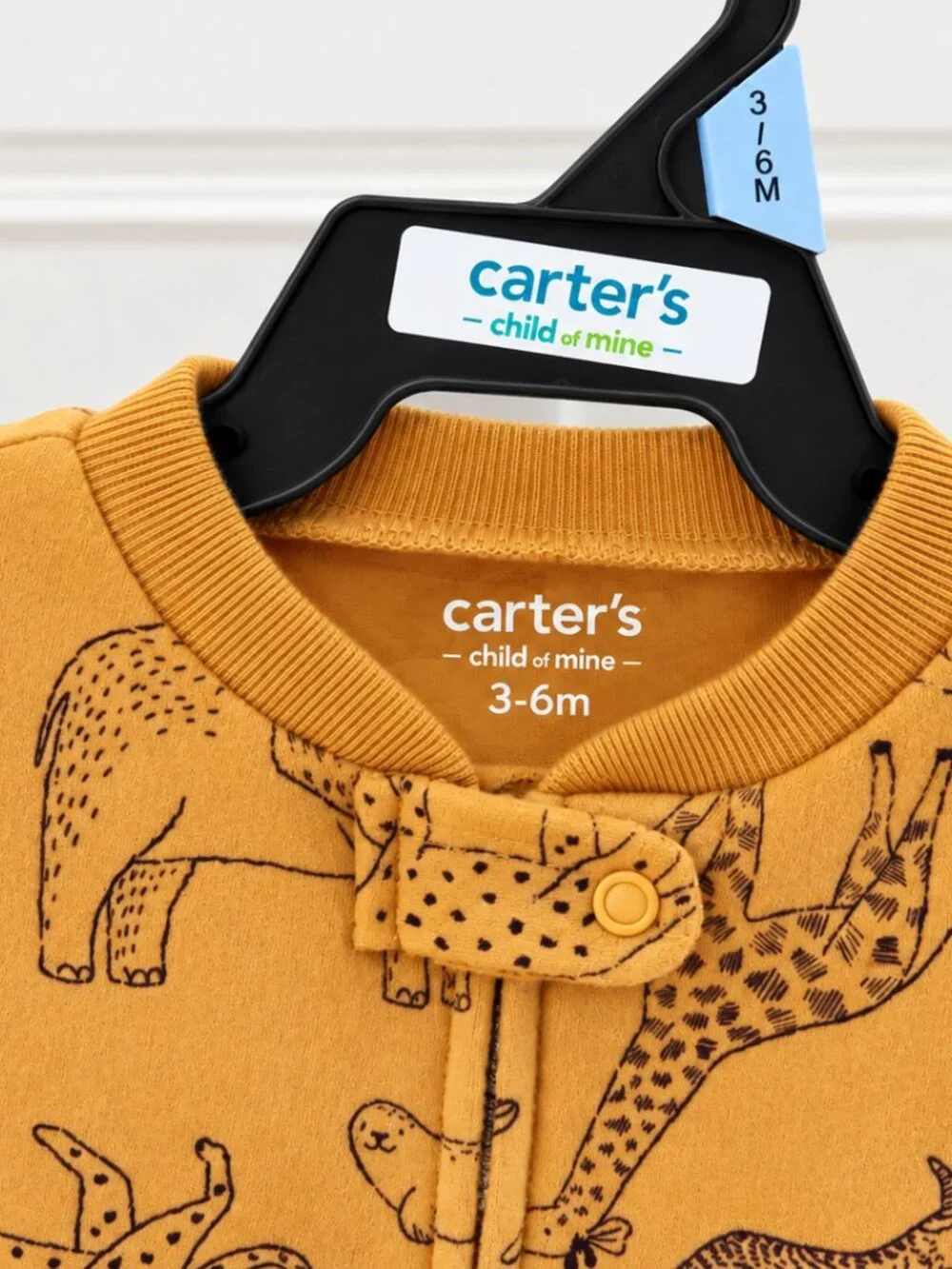 Carter’s Child of Mine Baby 3-6M Fall Thanksgiving Sleepers Turkey Animals NWOT